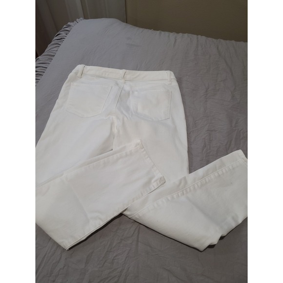 Talbots White Flawless Jeans Womens size 8 Slim Ankle classic 5 pocket coastal - Picture 6 of 10